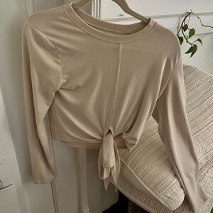 HOTWORX long sleeve tie up shirt